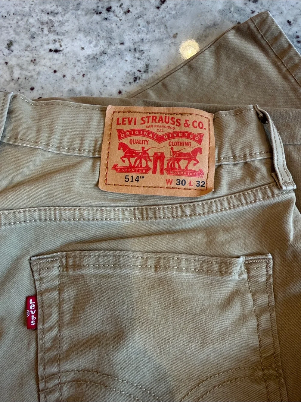 Levi's Men's Straight Leg Jeans Tan 30x32